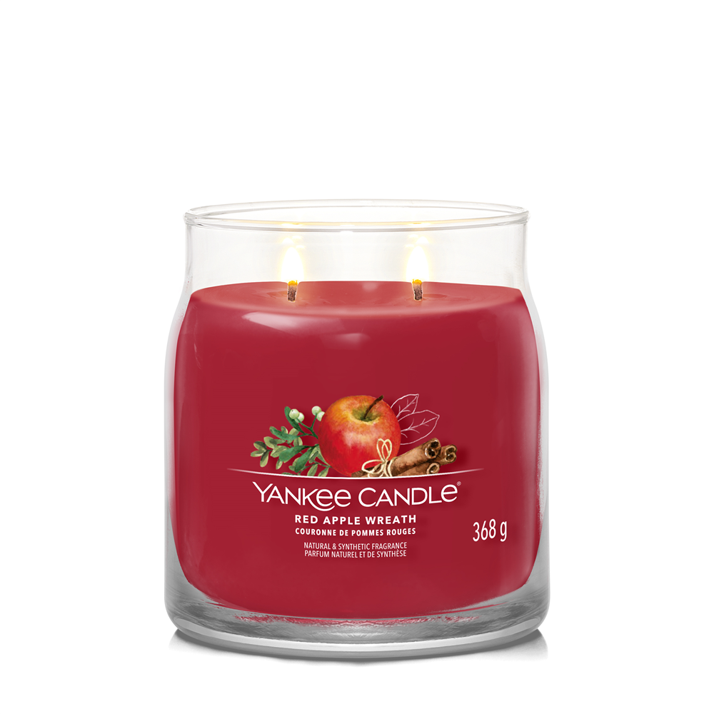 Red Apple Wreath Signature Medium Jar – Image 2