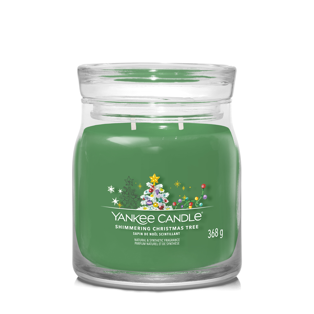 Shimmering Christmas Tree Signature Medium Jar