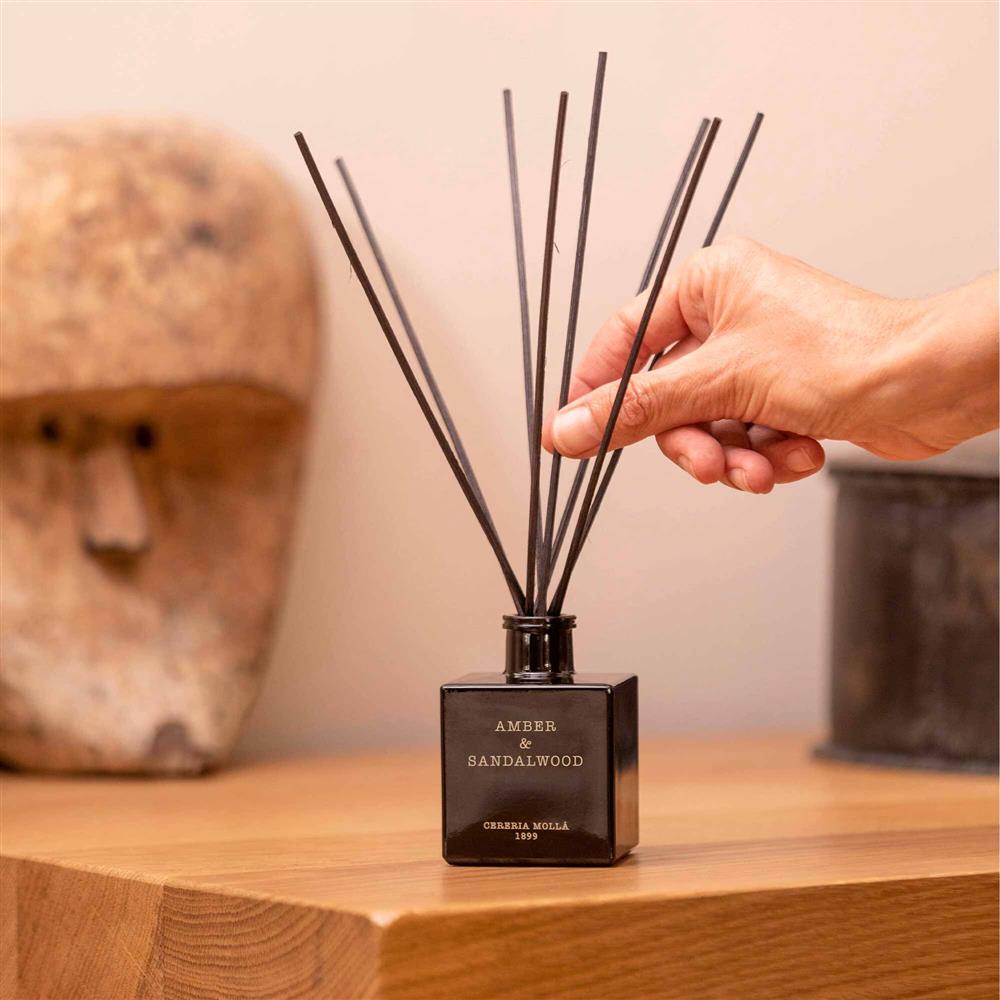 Amber & Sandalwood Premium Reed Diffuser 100ml – Image 3