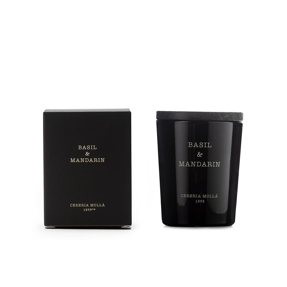 Basil & Mandarin Premium Small Candle 70g – Image 2