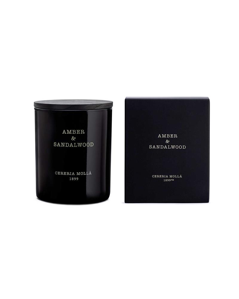 Amber & Sandalwood Premium Candle 230g – Image 2