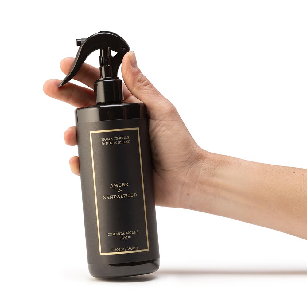 Amber & Sandalwood Home Textile Spray 500ml – Image 2