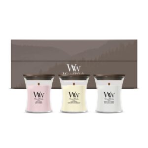 Coffret 3 jarres minis florales Rose Bl., Lush Pomelo, White Tea Jasmine