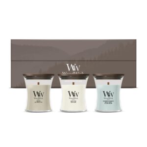 Coffret 3 jarres minis florales Fireside, White Teak, Sagewood&Seagrass